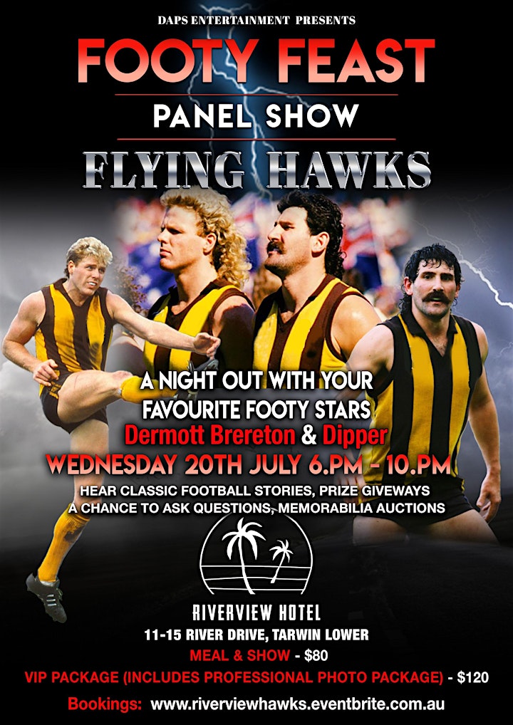 Footy Feast Panel Show Flying Hawks image