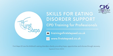 Eating Disorders: All Ages and Genders  | CPD Training with First Steps ED tickets