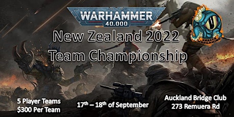 Warhammer 40k New Zealand Team Championship 2022 tickets