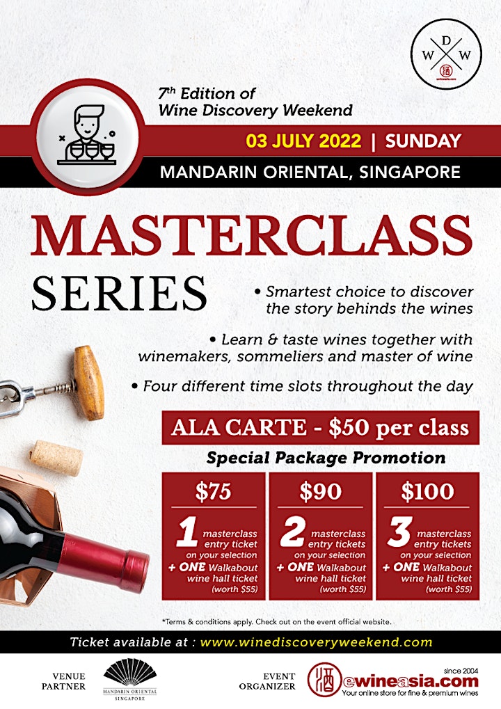 Wine Discovery Weekend 2022 - Masterclass image