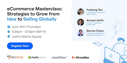 eCommerce Masterclass: Strategies to Grow from Idea to Selling Globally