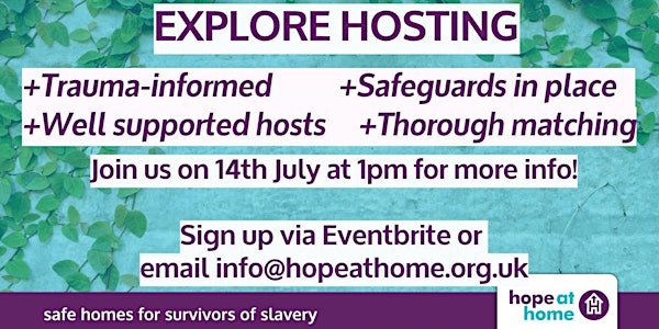 Explore Hosting with Hope at Home