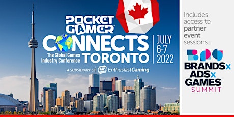 Pocket Gamer Connects Toronto 2022 tickets