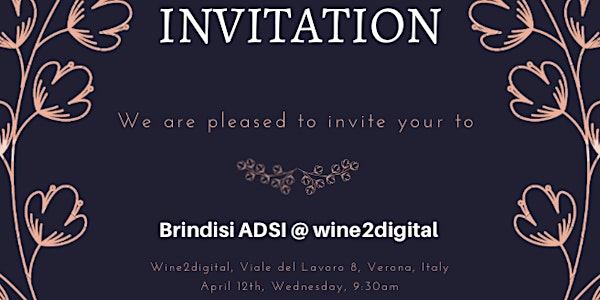 Brindisi ADSI @ wine2digital / Toast ADSI @wine2digital