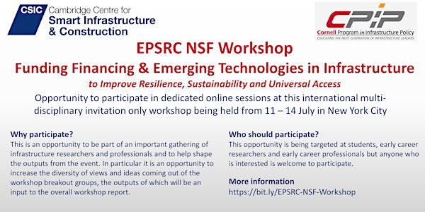 Resilience Breakout Group 1 Registration EPSRC NSF Infrastructure Workshop