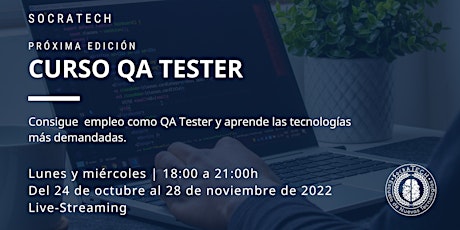 Imagen principal de Curso QA | Socratech