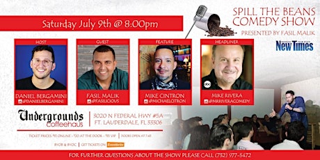 Spill The Beans Comedy Show-  Mike Rivera tickets