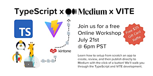 TypeScript x VITE x Medium API Workshop -- Publish Articles With One Click!