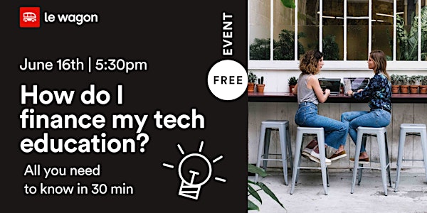 [Online] How do I finance my tech education? All you need to know in 30 min