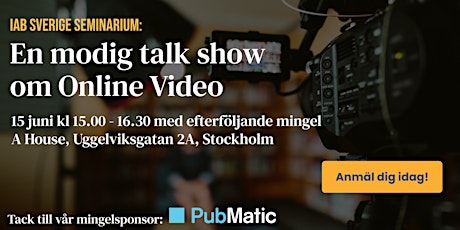 IAB Sverige Seminarium: Online Video