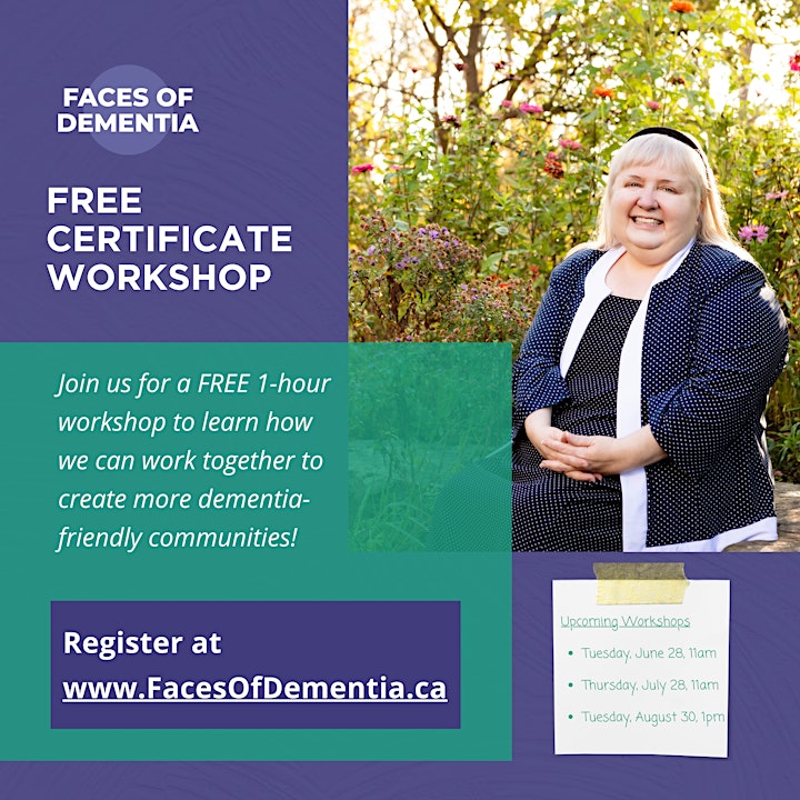 FREE CERTIFICATE WORKSHOP: Empowering Dementia Friendly Communities image