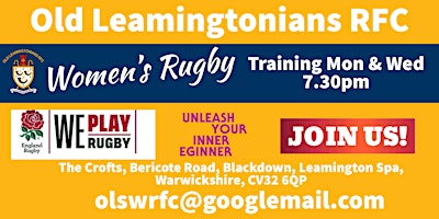 Imagem principal do evento Give Women's Rugby A Try @ Old Leamingtonians in Leamington Spa
