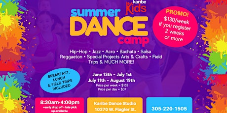 The Best Summer Dance Camp - Ages 4 - 13 tickets