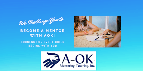 Information Session: All about A-OK Mentoring & Tutoring bilhetes