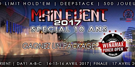 Image principale de  MAIN EVENT LORIENT 2017 DAY 1B (samedi)