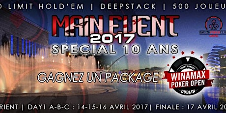 Image principale de MAIN EVENT LORIENT 2017 DAY 1C (dimanche) 