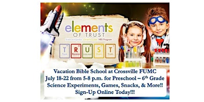 ELEMENTS OF TRUST – SCIENCE VBS!!!