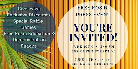 Free Rosin Event! primary image