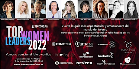 Gran Gala Top Women Leaders Madrid 2022. Vamos a cambiar el futuro entradas
