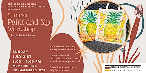 Paint and Sip: Summer Pineapple