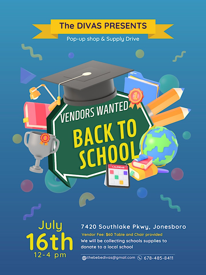 Pop-up Shop and School Supply Drive image