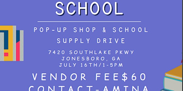 Pop-up Shop and School Supply Drive