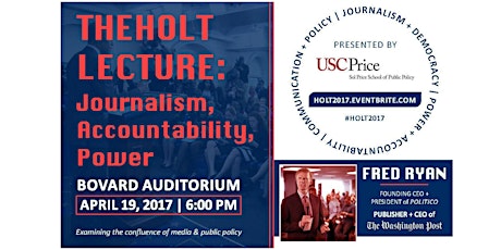The Holt Lecture: Journalism, Accountability, Power