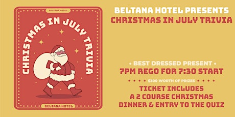 Christmas in July Trivia & Dinner tickets