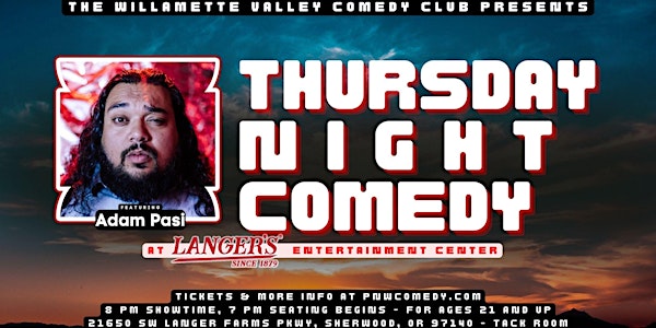 Thursday Night Stand-Up Comedy @ Langer's w/ Adam Pasi!
