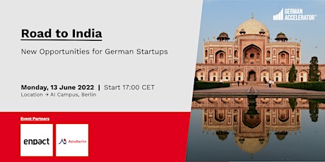 Hauptbild für Road to India: New Opportunities for German Startups