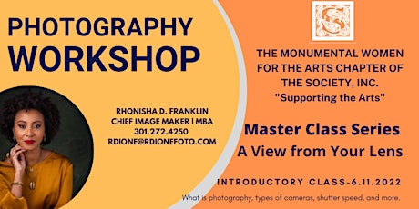Photography Workshop-Master Class Series | A View from Your Lens tickets