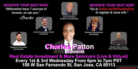 FREE- Real-Estate Investment & More Workshop- Live & Virtual tickets
