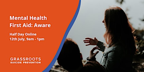 Mental Health First Aid: Half Day Aware - Online tickets
