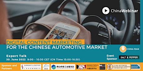 Digital content marketing for the Chinese Automotive market biglietti