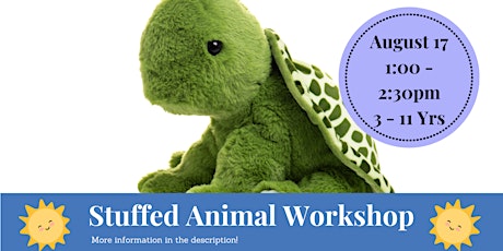 Stuffed Animal Workshop (3 - 11 Yrs)