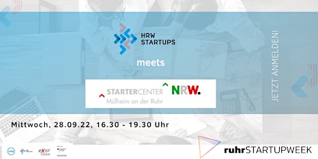 HRWStartUpsCafé meets Startercenter Mülheim Tickets