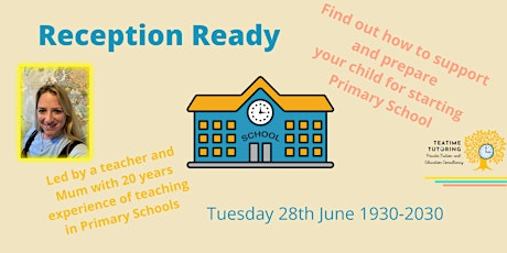 Reception Ready - How to prepare your child for starting school tickets