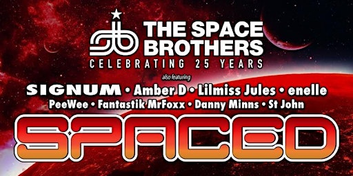 Spaced Derby August 27th Bank Holiday Saturday Extended Event