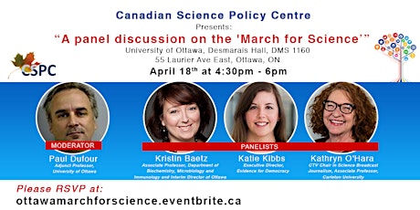 A Panel discussion on the "March for Science" - Ottawa primary image