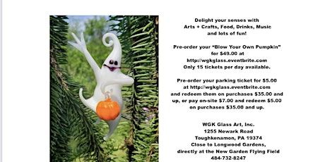 WGK Glass Art Pumpkin Festival - Parking tickets