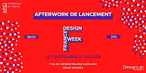 Afterwork de lancement France Design Week Bretagne