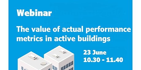 Imagen principal de WEBINAR - The value of actual performance metrics in active buildings