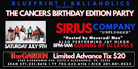 Sirius Company Unplugged  “The Cancers Birthday Edition” tickets