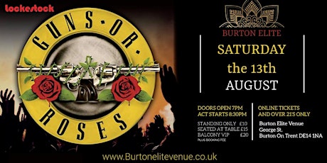 Guns N Roses Tribute night tickets