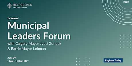 1st Annual Municipal Leaders Forum with Mayor Jyoti Gondek and Mayor Lehman tickets