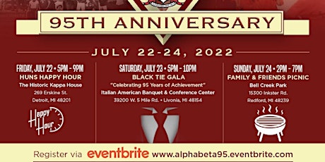 Alpha Beta 95th Anniversary Black Tie Gala tickets