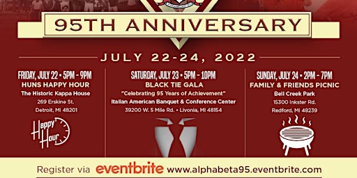 Alpha Beta 95th Anniversary Black Tie Gala
