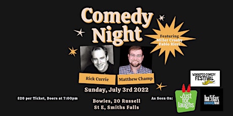 Comedy Night At Bowie's Presents: Rick Currie tickets