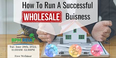 How to Run a Successful Wholesale Business tickets