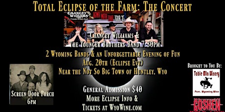 Total Eclipse of the Farm Concert - Aug. 20th SOLD OUT primary image
